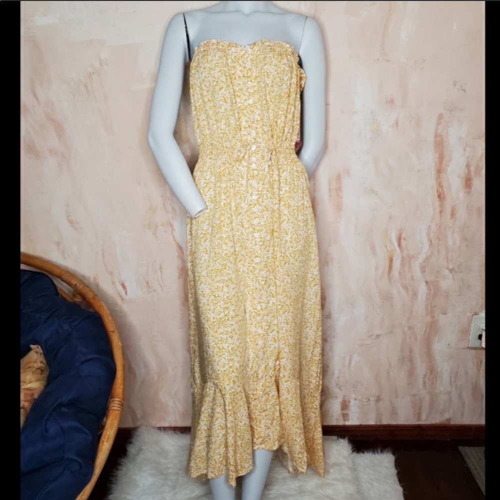 NWT Vince Camuto Yellow Dress - Picture 4 of 6